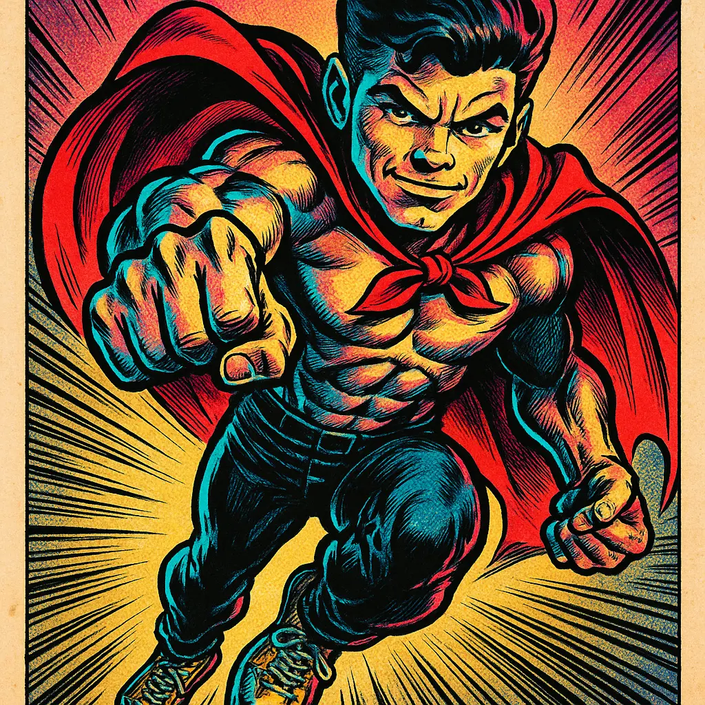 Art generated in Retro Comic style